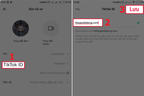 Thay đổi TIKTOK ID như thế nào, Tiktok ID là gì