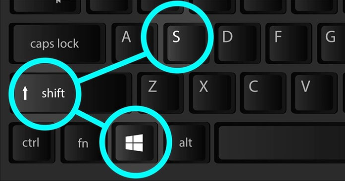 Hình ảnh minh họa cách chụp màn hình máy tính bằng tổ hợp Windows + Shift + S