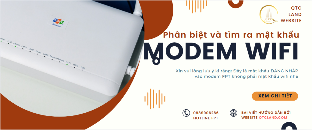 Hướng dẫn cách lấy mật khẩu modem wifi FPT